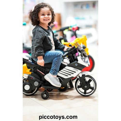 موتور شارژی کراس کودک چیپولینو مدل chipolino MOTO CROSS رنگ سفید کد 223WH