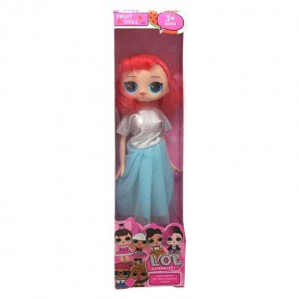 عروسک پیراهن سفید آبی Lol Surprise مدل 057A