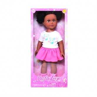 عروسک دفا با لباس سفید صورتی مدل 5502