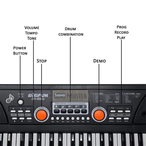 اسباب بازی ارگ میکروفون دار بیگ فان کد BF530A2