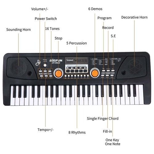 اسباب بازی ارگ میکروفون دار بیگ فان کد BF530A2