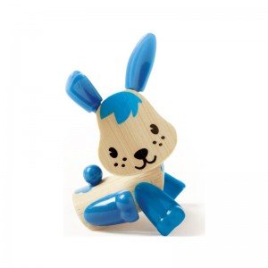 عروسک خرگوش آبی چوبی Hape مدل 5531