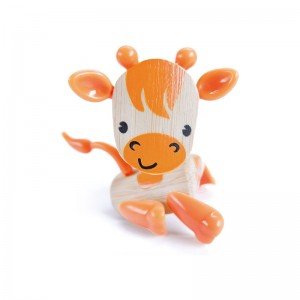 عروسک زرافه چوبی Hape مدل 5540