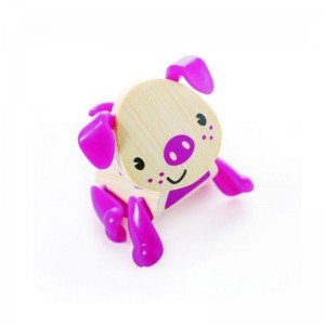 عروسک خوک صورتی چوبی Hape مدل 5536