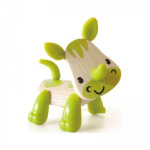 عروسک کرگدن چوبی Hape مدل 5538