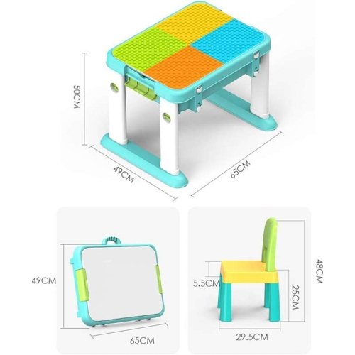 میز لگو بازی 3 در 1 فلو به همراه 55 تکه لگو