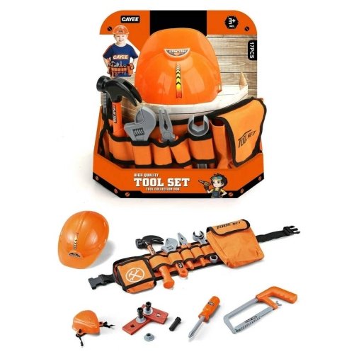 ست ابزار 17 تکه با کلاه ایمنی کد KY106878