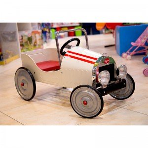 ماشین پدالی فلزی classic pedal car white baghera 1941