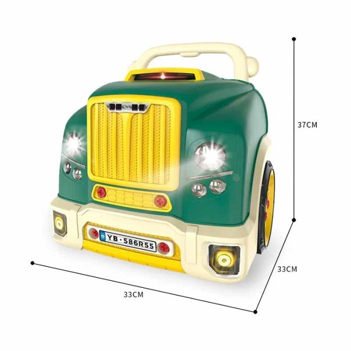 اسباب بازی کیت مکانیک کاپوت کامیون رنگ سبز D0013