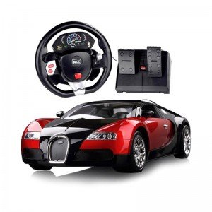 ماشین کنترلی پدالدار بوگاتی مشکی قرمز مدل 2232