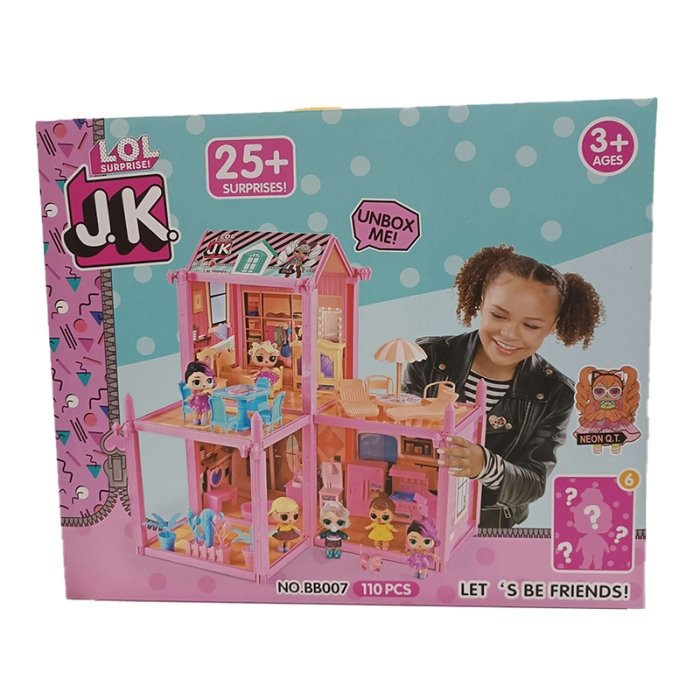ساختنی خانه عروسک  لول سوپرایز 102 تکه LOL SUPRISE کد BB008