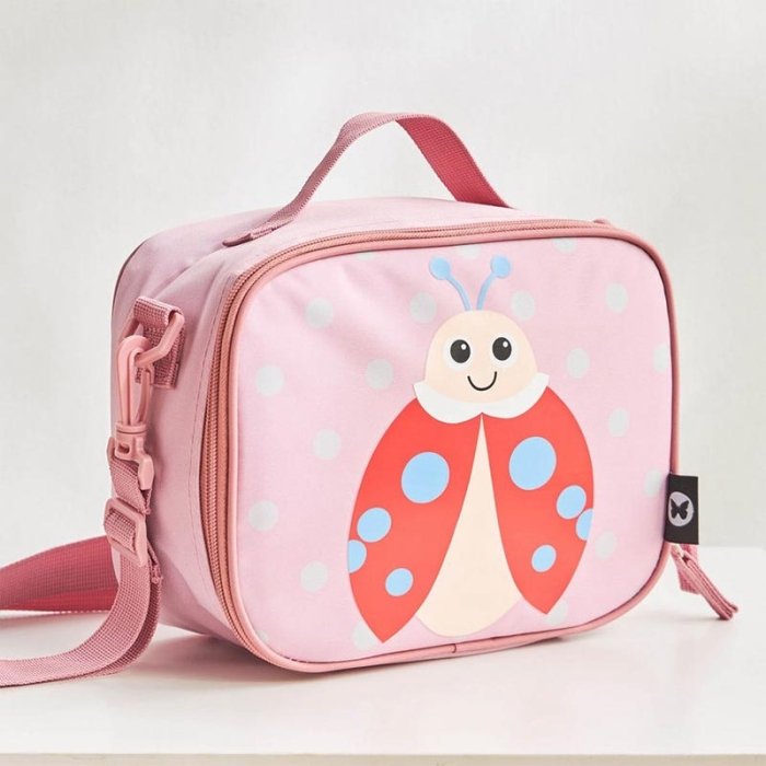 لانچ بگ کودک طرح کفشدوزک صورتی کد BJLB04