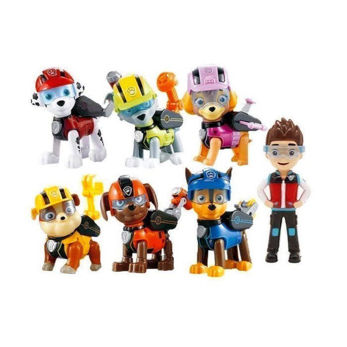 فیگور7 عددی سگهای نگهبان پاوپاترول paw patrol کد WW505