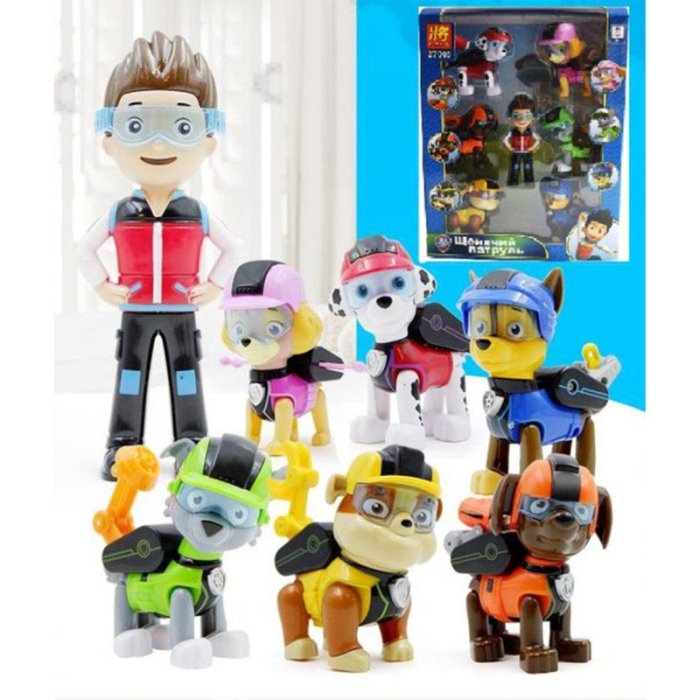 فیگور7 عددی سگهای نگهبان پاوپاترول paw patrol کد WW505