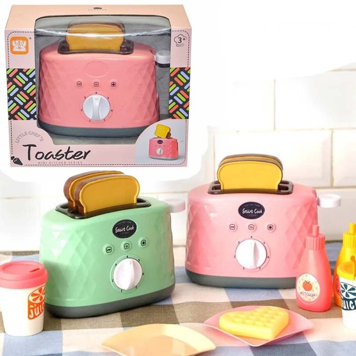 اسباب بازی توستر رنگ صورتی کد LD665B