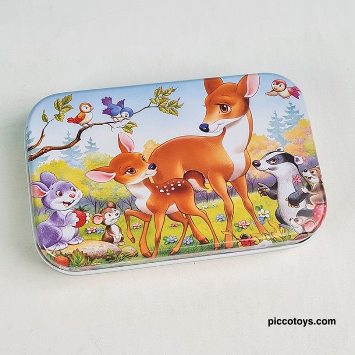 پازل قوطی فلزی 60 تکه طرح آهو کد 5576153