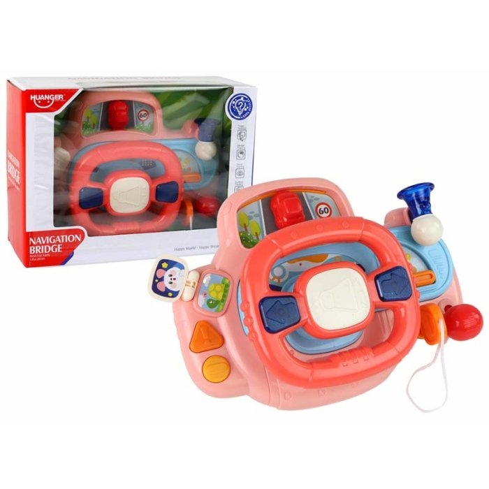 اسباب بازی فرمان موزیکال هانگر Huanger رنگ صورتی کد HE0542