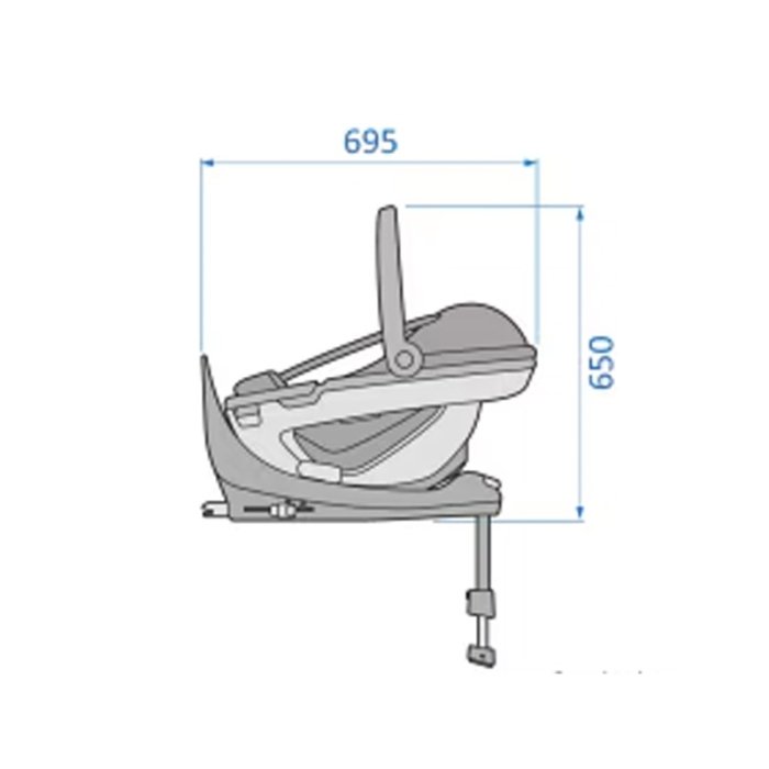 کریر مکسی کوزی مدل Maxi Cosi Coral 360 رنگ زغالی كد 8559750111