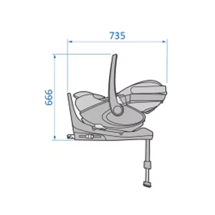 کریر مکسی کوزی مدل Pebble 360 Pro رنگ زغالی كد 8052750110