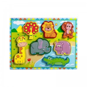 پازل چوبی حیوانات وحشی 7 تکه مدل 4106