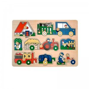 پازل چوبی طرح مزرعه مدل 0652