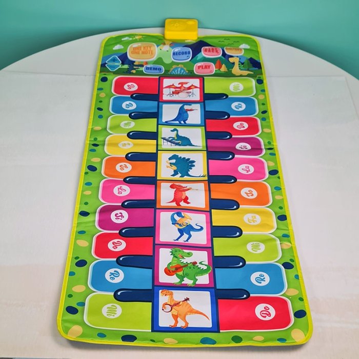 تشک بازی موزیکال مدل پیانو فرشی کودک کد 11711