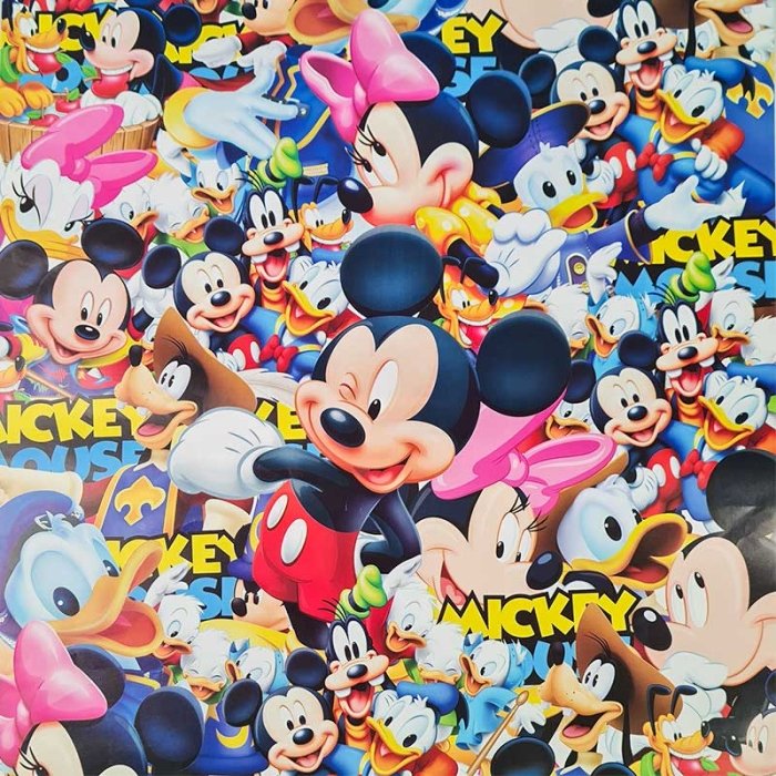 کاغذ کادو یک رو طرح میکی موس کد P/617/B