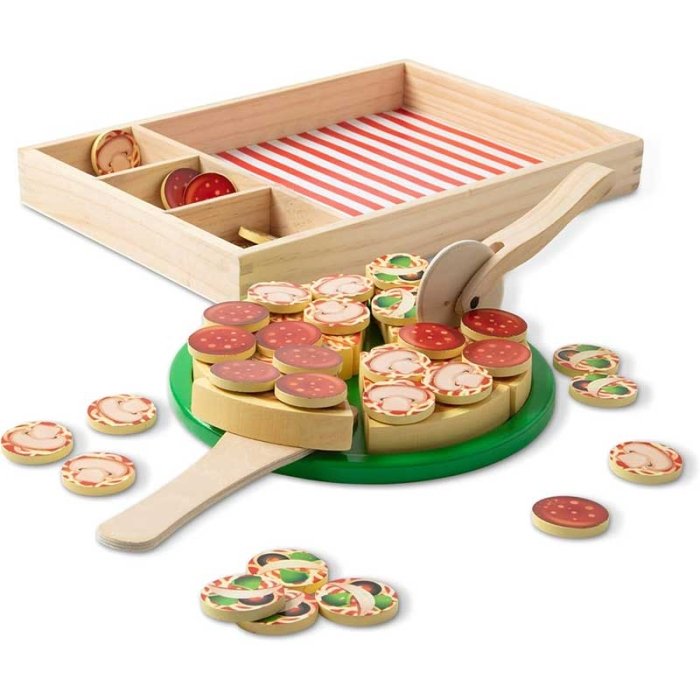 اسباب بازی ست پیتزا خوری چوبی 36 تکه MELISSA & DOUG کد 0167