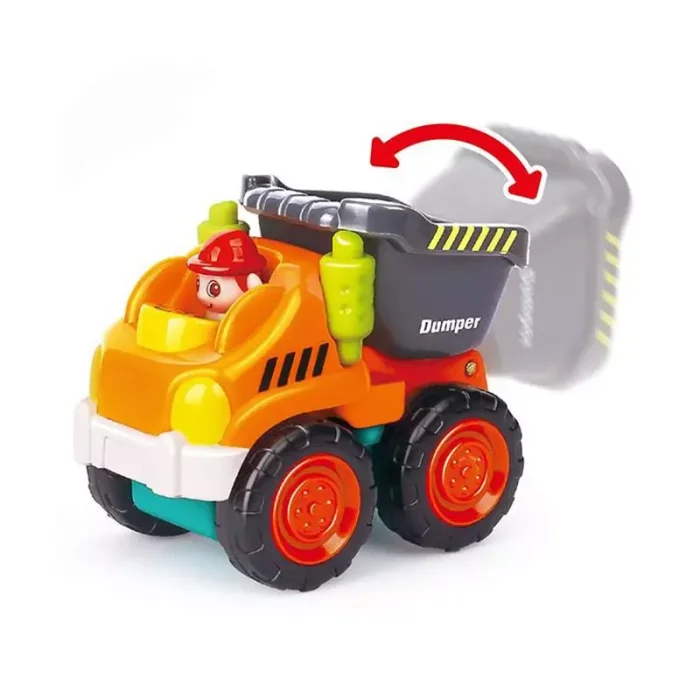 ماشین اسباب بازی کامیون کمپرسی HUILE TOYS مدل P/A3116C/KK