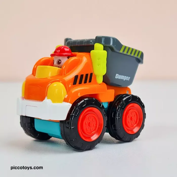 ماشین اسباب بازی کامیون کمپرسی هولی تویز Huile Toys مدل P/A3116C/KK