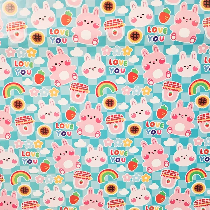 کاغذ کادو یک رو طرح خرگوش کد P/747/A