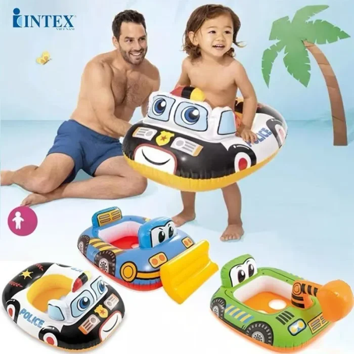 شناور شورتی کودک اینتکس intex مدل ماشین پلیس کد P/59586/C