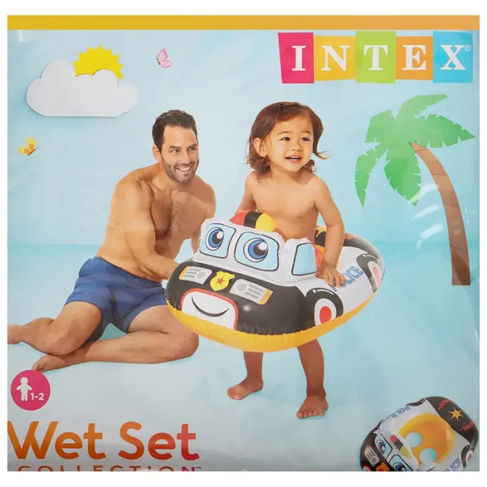 شناور شورتی کودک اینتکس intex مدل ماشین پلیس کد P/59586/C