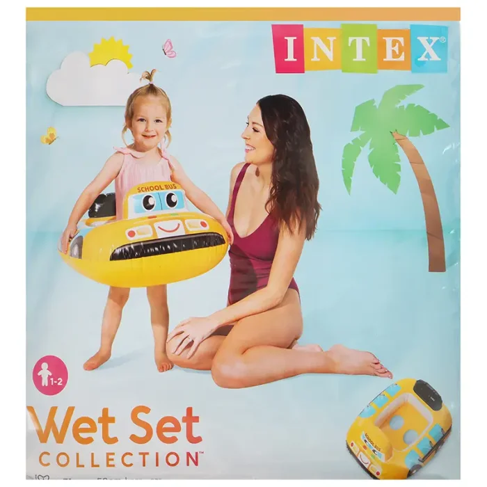 شناور شورتی کودک اینتکس intex مدل اتوبوس مدرسه کد P/59586/B