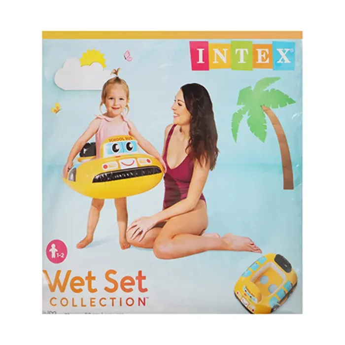 شناور شورتی کودک اینتکس intex مدل اتوبوس مدرسه کد P/59586/B