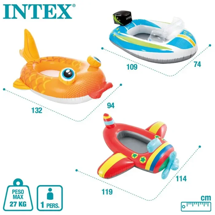 قایق بادی کودک اینتکس intex  طرح کشتی کد P/59380/B