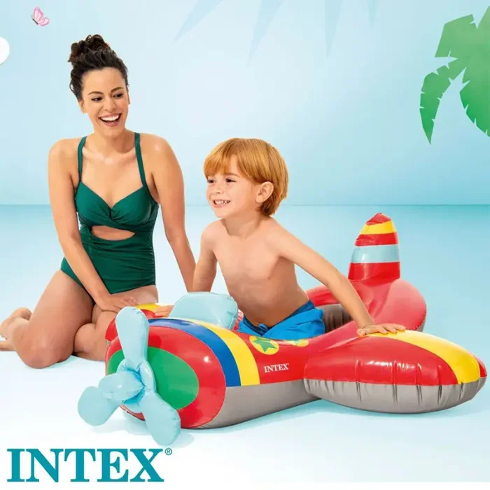 قایق بادی کودک اینتکس intex  طرح هواپیما کد P/59380/A