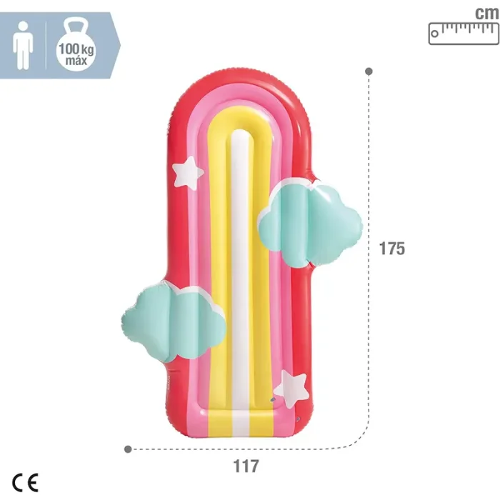 تشک و شناور بادی اینتکس intex مدل رنگین کمان کد 58729