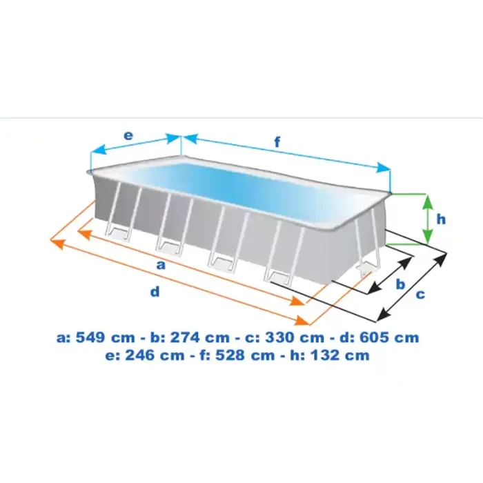 استخر آب فریمی پیش ساخته اینتکس intex بزرگ کد 26364