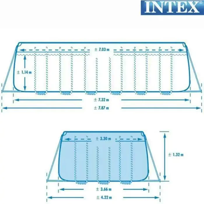 استخر آب فریمی پیش ساخته اینتکس intex بزرگ کد 26364