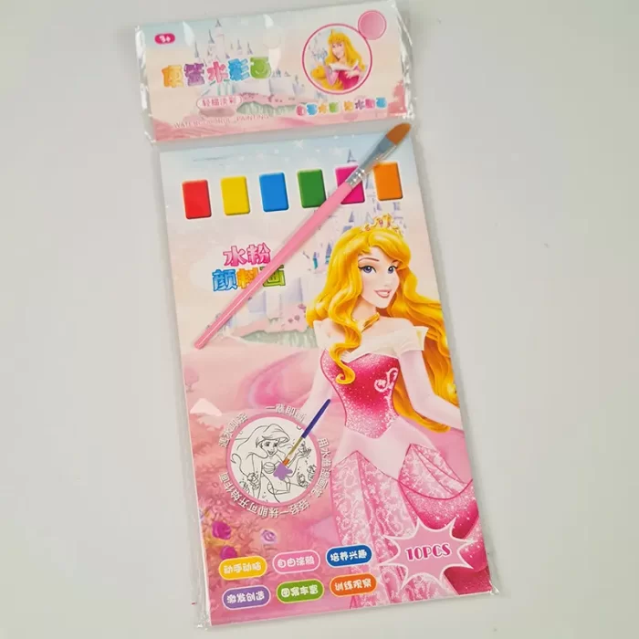 دفترچه آبرنگی رنگ آمیزی طرح پرنسس دیزنی کد 703002