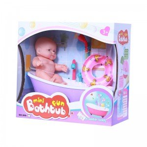 عروسک با وان حمام موزیکال مدل 3895