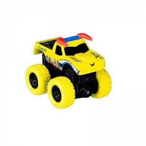 ماشین قدرتی نشکن زرد طرح flaming مدل 998112