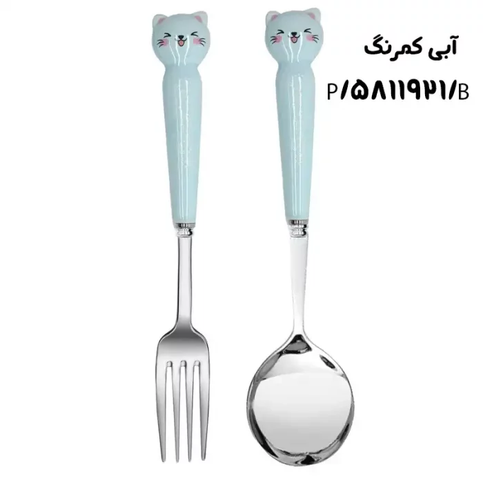 قاشق و چنگال فانتزی کودک طرح گربه کد 5811921