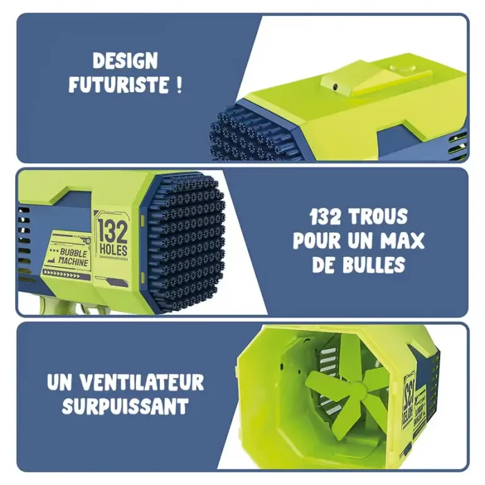 اسباب بازی تفنگ حباب ساز  132 حفره ای کد KB1141