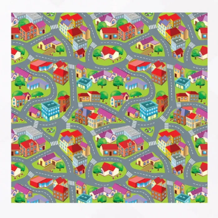 کفپوش مهدکودک طرح ماشین کد PI414