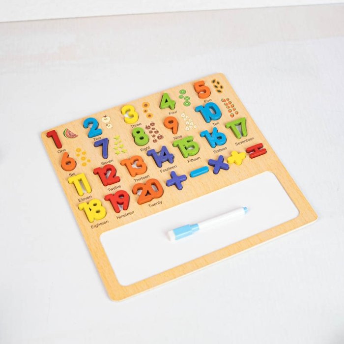 اسباب بازی چوبی 2 در 1 اعداد و وایت برد کد 7723407