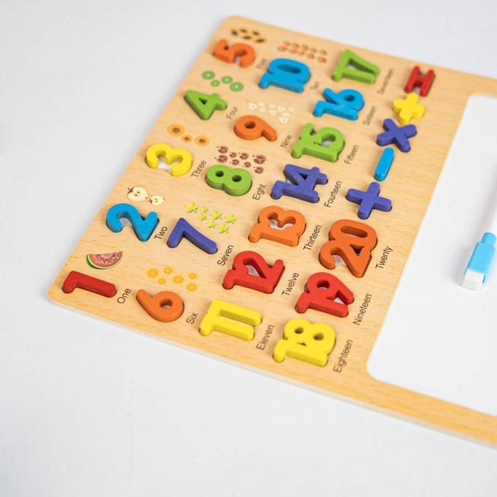 اسباب بازی چوبی 2 در 1 اعداد و وایت برد کد 7723407