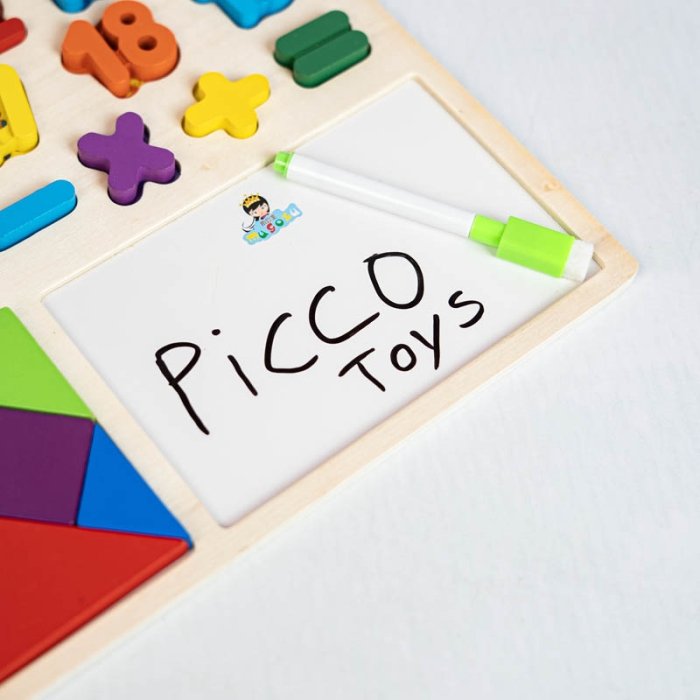 اسباب بازی چوبی 3 در 1 اعداد و وایت برد کد 7723409