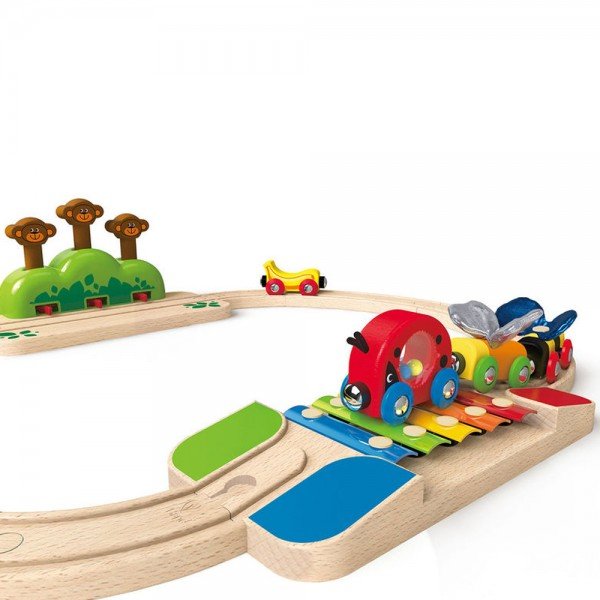 ست ریل قطار و بلز کوچک من 3814 MY LITTLE RAILWAY SET hape